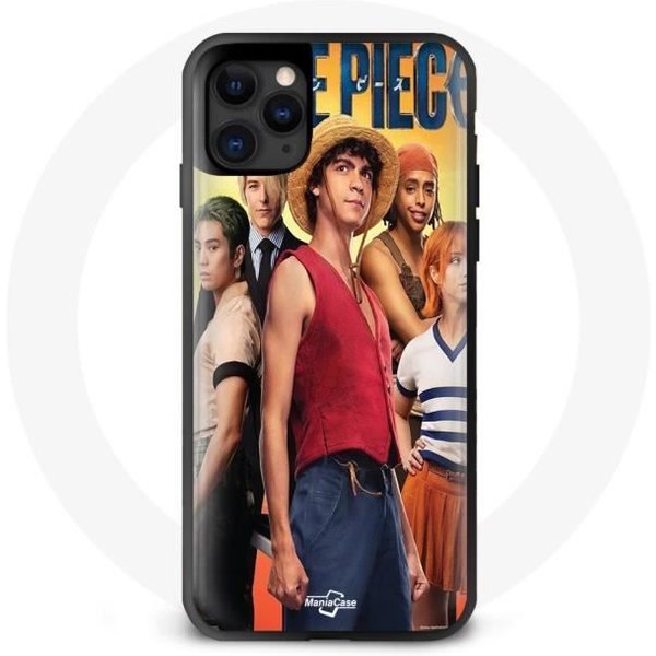Funda - Maniacase - Iphone 11 Pro Max - Anime One Piece Luffy - Silicona - Flexible Negro-image