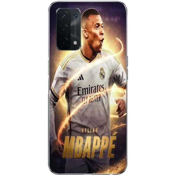 Coque Maniacase Pour Oppo A74 5G Kylian Mbappe Real Madrid Wallpaper-image