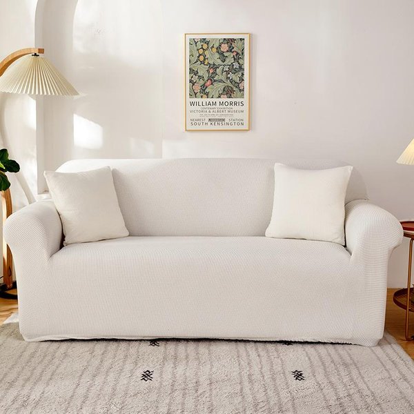 Funda De Sofá EláStica De Lana Polar, Fundas Protectoras EláSticas Para Sofá Para Sala De Estar, Funda Para Sofá, Funda Para Sofá, 1/2/3/4 Asiento 4 Seats (235-300Cm)-image