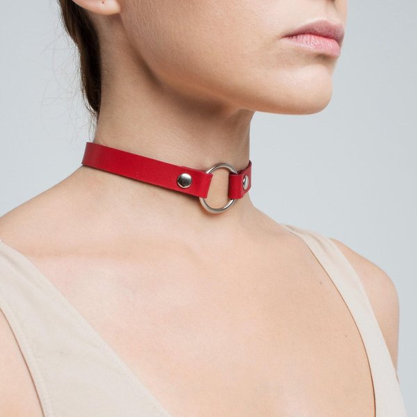 Collar GóTico Para NiñAs Gargantilla De Cuero GóTica Gargantillas Punk Collares Para Mujeres JoyeríA Cosplay Beige-image