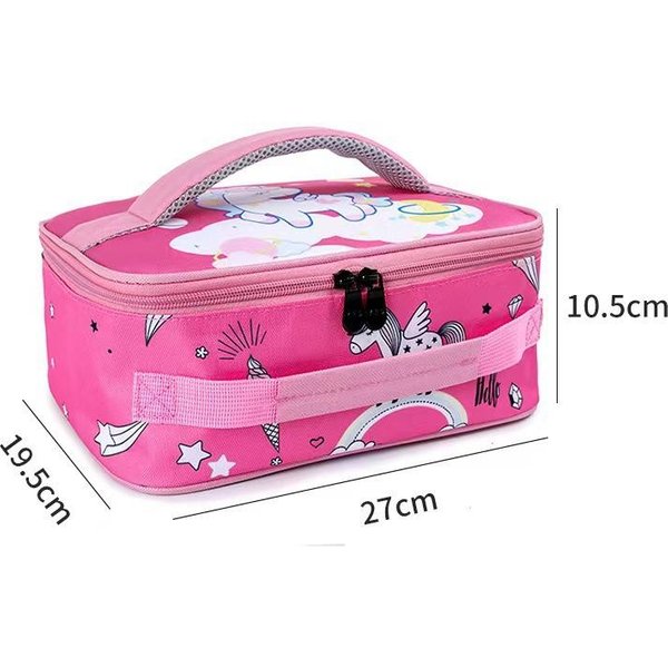Bolsa De Almuerzo TéRmica Para NiñOs, Dibujos Animados, NiñAs, NiñOs, PortáTil, TéRmica, Para Comida, Picnic, Cajas, Bolsas Para La Escuela, NiñOs, Lonchera, Bolsa De Mano-image