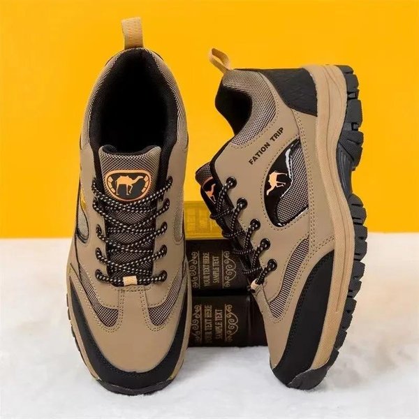 Zapatos De Senderismo Para Hombre Al Aire Libre Nuevas Zapatillas Masculinas Antideslizantes Zapatos Casuales Masculinos Ligeros Zapatos Para Caminar Para Hombre CóModos Piel Tenis Masculino 39-image