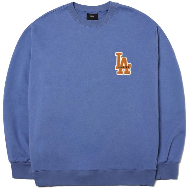 MLB Los Angeles Dodgers GłAdka Bluza Z Logo Z DłUgim RęKawem Unisex Niebieska 3AMTB0214-07BLD XS Gray-image