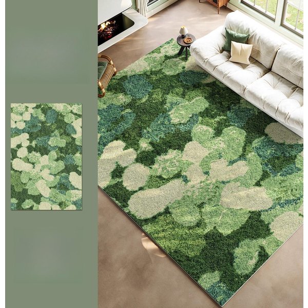 Styl Ins Dekoracja Sypialni Dywan Z Mchu DużE Dywany Do Salonu Zmywalny MięKki Dywanik Do Pokoju Dziennego AntypośLizgowy Dywanik Do Garderoby 80X120Cm-image