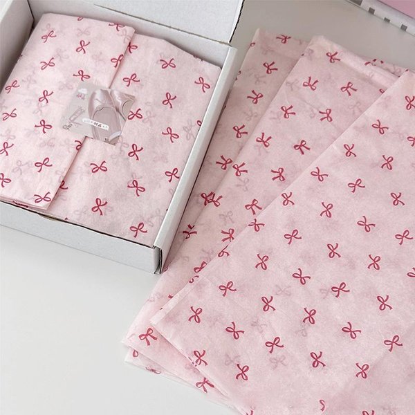 10 Piezas Papel De Regalo Con Lazo Papel Hecho A Mano Papel De AlgodóN Ramo Papel De Envoltura De Flores Papel Para Empaquetar Regalos Para Hornear Pasteles 10Pcs-image