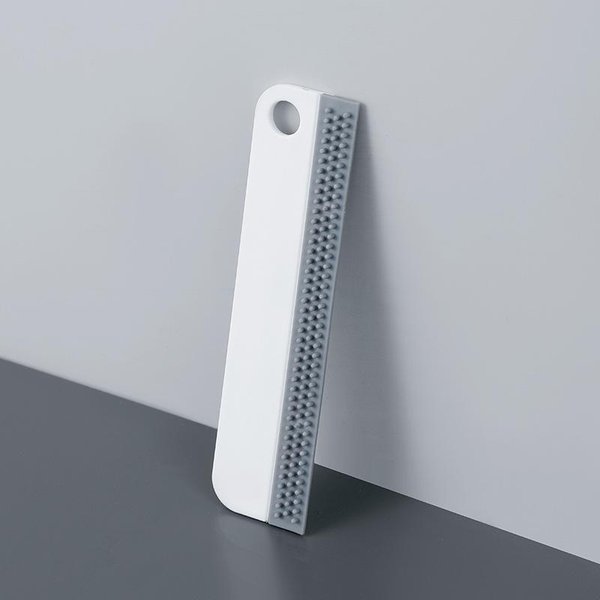 Limpiador De Ducha Con Escobilla De Goma Para Puerta De Cristal, Raspador De Pared De Ducha Con Soporte De Silicona, Limpiador De Espejo De BañO, Raspador, Limpieza De Vidrios-image