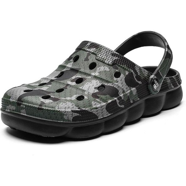 Zapatos De Playa De Verano Para Hombre, Calzado Para JardíN Transpirable Para Hombre, Sandalias Ligeras, Zapatillas CóModas, Zapatos De Plataforma Antideslizantes, Chanclas 38 Gray-image