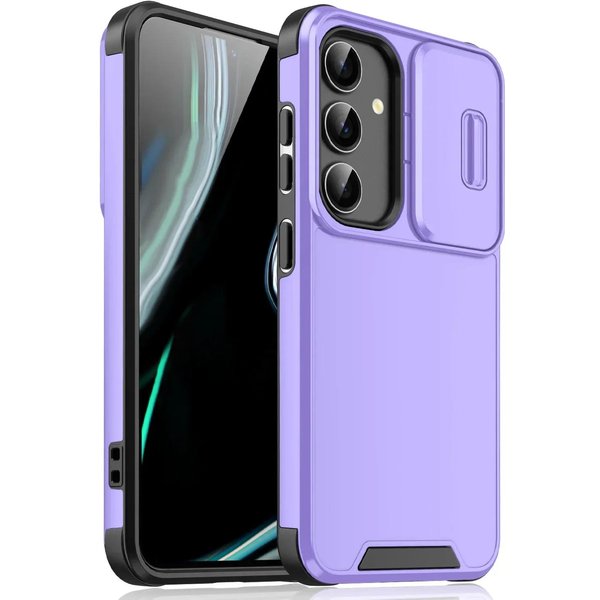 Etui Na Samsung S24 Ultra Przesuwana Kamera Pancerne Etui Na Telefon Dla Samsung Galaxy S25 S23 S22 S21 Ultra Plus S24FE S23FE S21FE Etui For Galaxy S25 Ultra-image