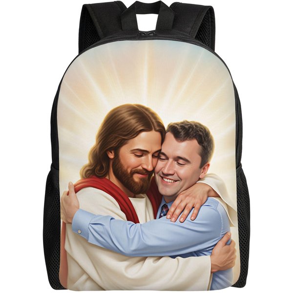 Charlie Kirk Plecak Anielski ObrońCa Kawaii Plecaki ChłOpiec Sport Lekki Plecaki Do SzkołY ŚRedniej Design Plecak As Picture-image