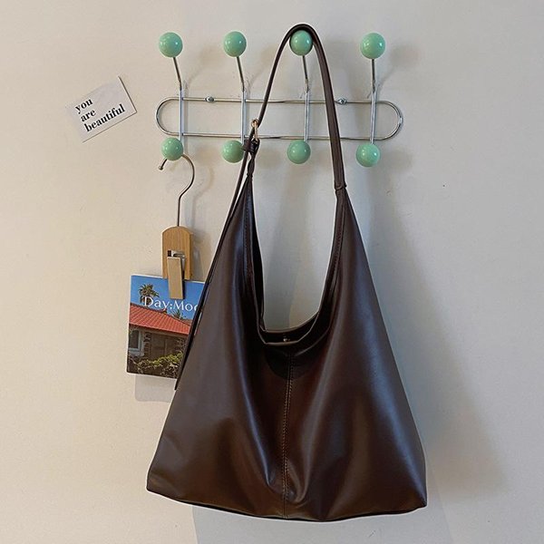Bolso De Hombro Con Textura Retro Para Viajeros Nuevo Popular VersióN Coreana Bolso De Axila Con Temperamento Bolso Tote Moda Mujer-image