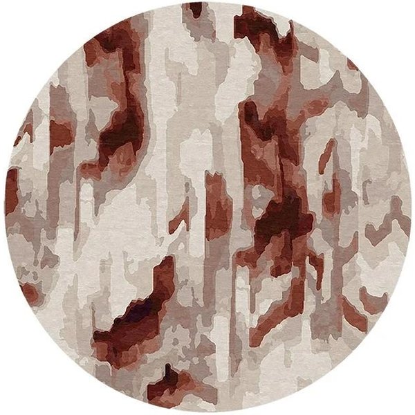 Pluszowy OkrąGłY Dywan W Stylu Nordyckim – Gruba, Puszysta, MięKka Mata Do Salonu, Sypialni, Pokoju Wypoczynkowego, Garderoby Diameter 100Cm(39In)-image