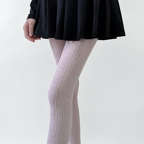 Medias De Mujer OtoñO E Invierno AlgodóN Tejido Hasta El Muslo Medias Pantimedias LenceríA Medias Femeninas Medias Lolita Pantimedias One Size Gray-image