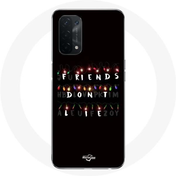 Funda Para Oppo A54 5G - Maniacase - Stranger Things - Negra - Flexible - Feliz Navidad-image