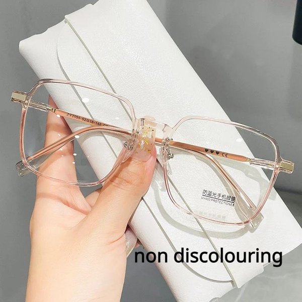 Gafas FotocromáTicas Para MiopíA A La Moda Para Mujer, Gafas De Sol Que Cambian De Color Para Exteriores, Gafas Cuadradas De Lujo Para MiopíA Con Menos DioptríAs 0-image