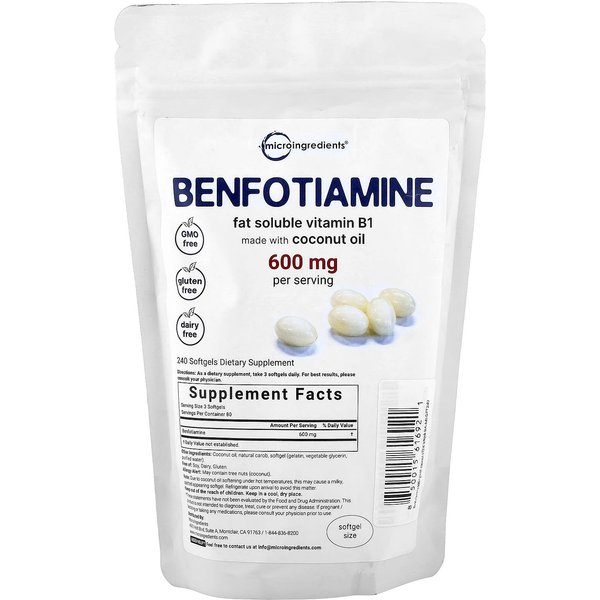 Benfotiamina, 240 CáPsulas Blandas (200Mg Por CáPsula Blanda)-image