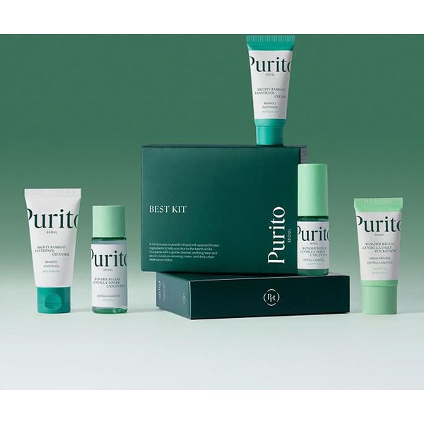 Purito Seoul Best Kit HipoalergéNico MáS Vendido Mini Set De 5 Pasos-image