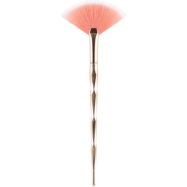 1 Unidad De Brochas Suaves En Forma De Abanico Para Maquillaje Facial, AplicacióN De Mascarillas, Brocha Para Corrector, Brocha Para Rubor, Brocha Para Contorno, Brocha Para Bronceador, Brocha Para Polvos.-image