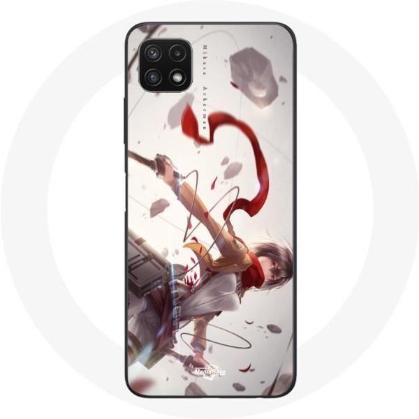 Funda Para Samsung Galaxy A22 5G Mikasa Ackerman Ataque A Los Titanes Manga-image