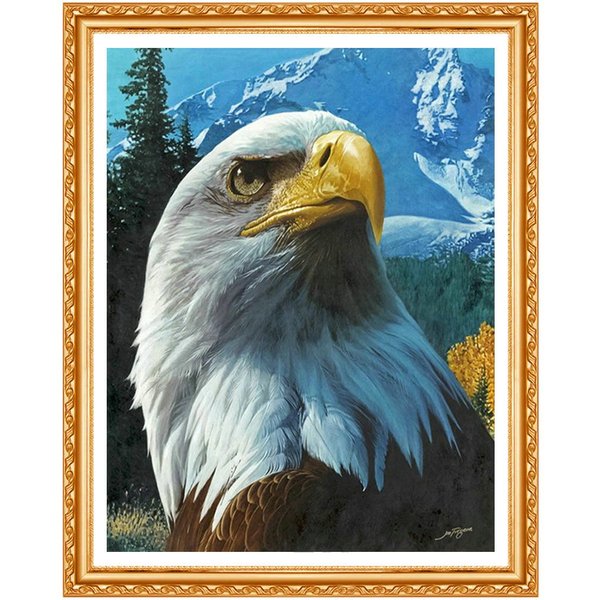 5D Diamante Bordado Animales Diy Diamante Pintura áGuila Imagen Diamante Costura Diamante Imagen 20X30CM-image