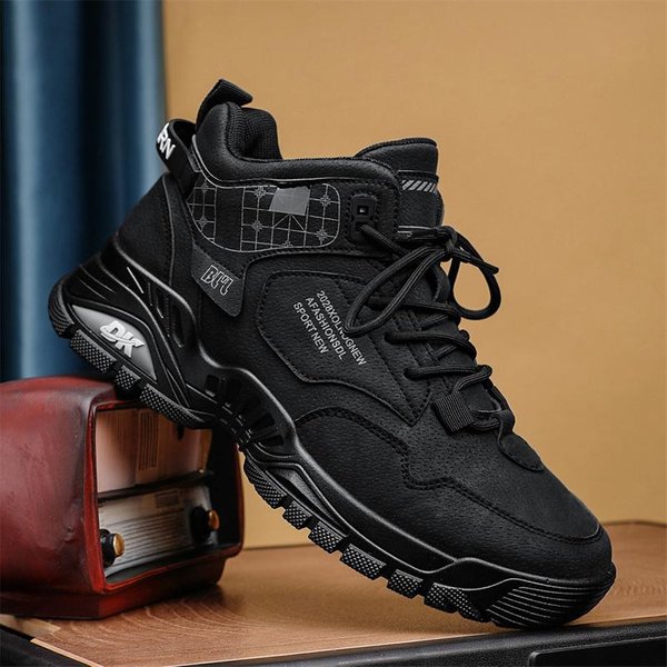 Zapatos De Hombre Zapatillas De Deporte Tenis Masculinos Zapatos De Lujo Zapatillas De Deporte Casuales Para Hombre Zapatillas De Deporte Transpirables De Moda Zapatillas Para Correr Para Hombre 44 Black-image