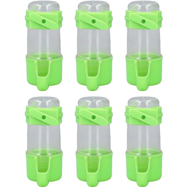 6Pcs Comedero Bebedero Para Jaula De PáJaros Profesional AutomáTico Antiderrames Bebedero De Agua Colgante Para PáJaros Para Mascotas 150Ml-image