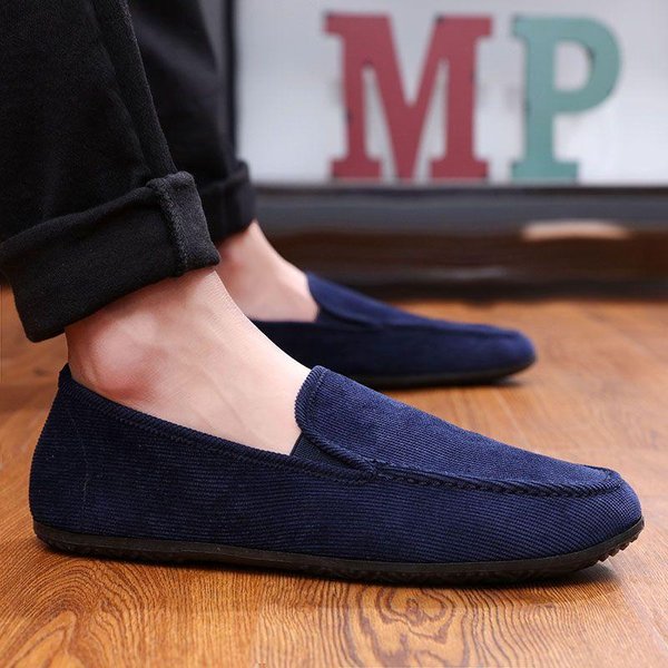 Obuwie MęSkie MęSkie Buty PłóCienne Strzemię Na Jedną Stopę MęSkie Buty Na Co Dzień OddychająCe Stare Buty Z Tkaniny PekińSkiej 44 Brown-image