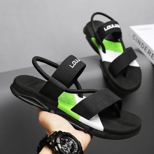 Zapatillas De Verano Para Hombre Sandalias De Playa De Alta Calidad Zapatillas Casuales CóModas Ligeras Para Hombre Sandalias Chanclas Antideslizantes 42 Gray-image