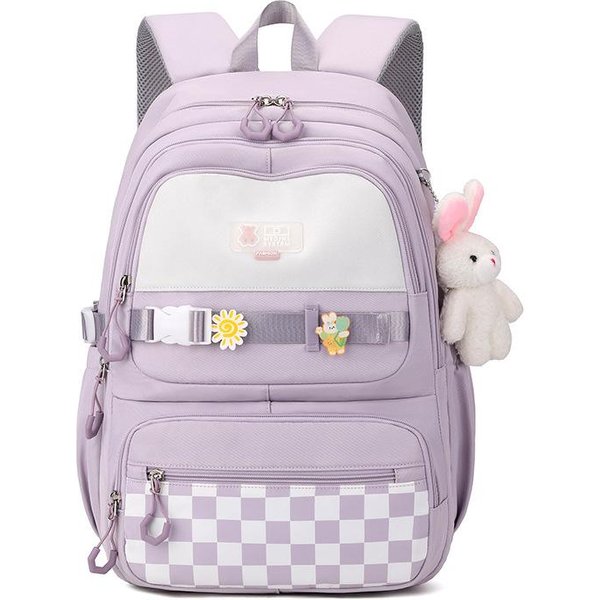 Mochila Escolar Ligera Y Sencilla Para Estudiantes De Secundaria Mochila Escolar Secundaria Ins Alta Calidad Gran Capacidad Mochila Para Estudiantes Que Van Al Trabajo-image