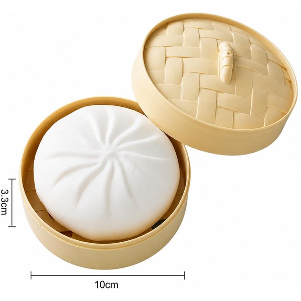 MięKka BułEczka PierożEk Squishy Zabawka Do śCiskania OdstresowująCa Kawaii Jumbo BułEczka Na Parze Zabawka Dekompresyjna Prezent Dla Dzieci DorosłYch-image