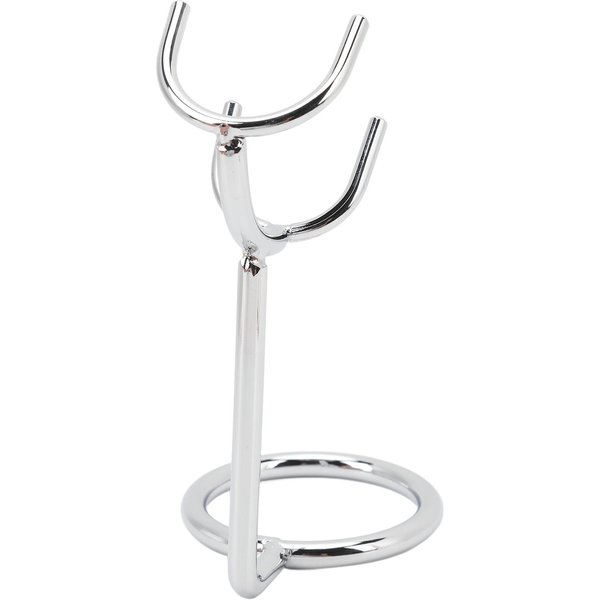 Soporte De Afeitado De Acero Inoxidable Simple Universal Multifuncional Soporte Para Brocha De Afeitar Manual White-image