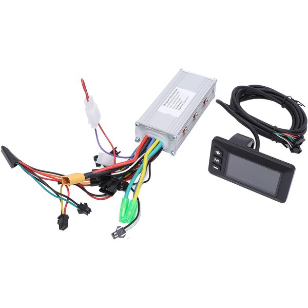 Zestaw Kontrolera Do Roweru Elektrycznego 36V 48V 60V 500W 28A Bezszczotkowy Kontroler Ze Stopu Aluminium Z WyśWietlaczem Lcd G51 Dla-image