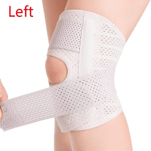 Rodillera Transpirable Ajustable Con Estabilizadores Laterales Para Aliviar El Dolor De Rodilla Por Desgarro De Menisco, Dolor Articular, Soporte, Rodilleras L-image