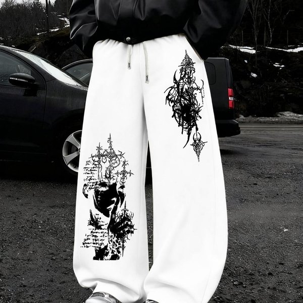 MęSkie LuźNe Spodnie Dresowe, Odpowiednie Na SiłOwnię, Do Stroju Codziennego I Casualowego - Szeroki Pas Spodni, LuźNy KróJ, Od SiłOwni Po Streetwear XXL-image