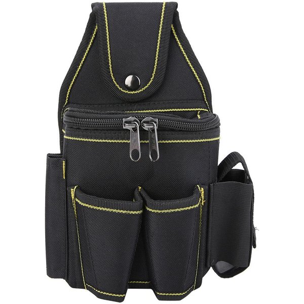 Bolsa De Herramientas De JardineríA De Tela Oxford MultifuncióN, Bolsa De Cintura De Electricista, Delantal Black-image