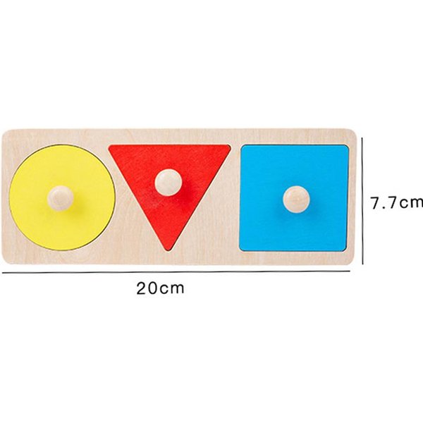 Drewniane Dopasowywanie KształTóW I KoloróW Tablica Do Drapania RęCznego Montessori Zabawka Puzzle Dla NiemowląT Geometryczne Wczesna Edukacja Zabawki Poznawcze TMZ-image