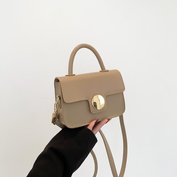 Bolso PequeñO Popular Para Mujer, Sencillo Y Moderno, De Primavera, Cuadrado, Informal, Bandolera De Un Solo Hombro.-image