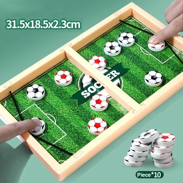 Juego De Mesa RáPido Sling Puck Hockey De Mesa FutbolíN Ganador Fiesta Juguetes Interactivos Familiares Ideales Para NiñOs Adultos Batalla De Escritorio Regalos White-image