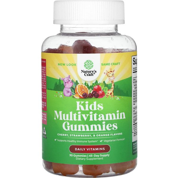 Nature's Craft, Gomitas MultivitamíNicas Para NiñOs, 90 Gomitas-image