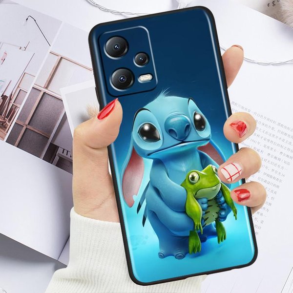 Ohana Family Stitch Dla Xiaomi Redmi Note 13 12R 12 12S Turbo 11 11T 11S 10 10S Pro Plus 5G Czarny TPU Etui Na Telefon Redmi Note 11Pro 4G-image