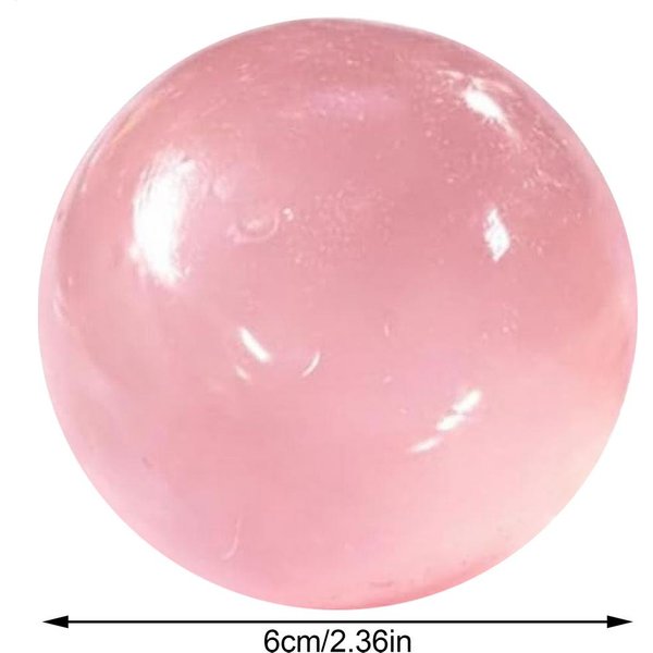 Niebieska Squishy Zabawka Maltodekstrynowa Urocza Hi Antystresowa Zabawka Fidget MięKka Symulowana RóżOwa Przezroczysta PiłKa Szybko OdbijająCa Zabawka Dekompresyjna RóżOwy-image