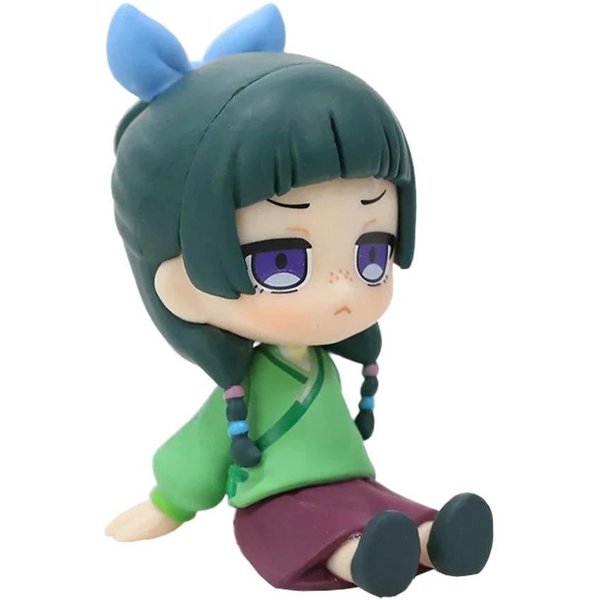 6Cm Biurko Urocza Dzienniki Aptekarza Maomao Jinshi Styl Kwaii Figurka Anime Zabawki Model PVC Lalka Kolekcjonerska Prezent Urodzinowy Gray-image