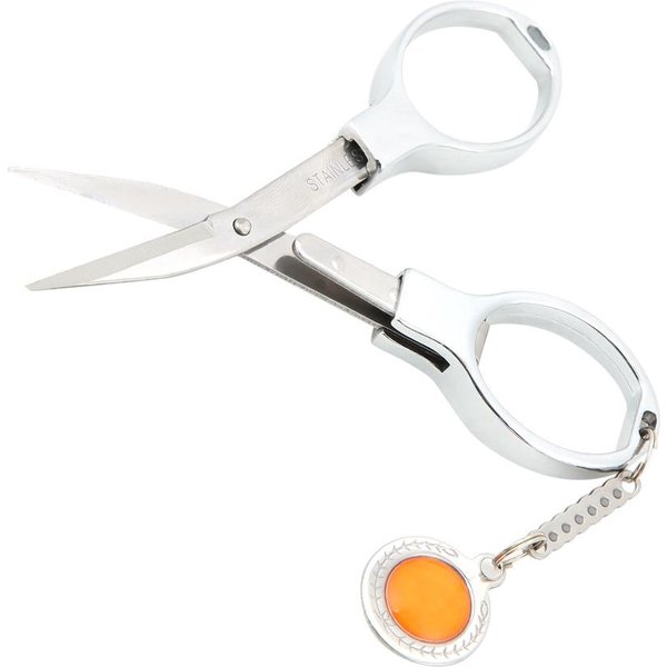 Tijeras Plegables De Bolsillo De Acero Inoxidable Para Viaje, Llavero, Tijeras De Pesca, Cortahilos-image