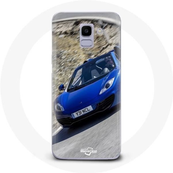 Funda - Maniacase - Samsung Galaxy A8 2018 - FóRmula 1 Mclaren - Flexible - Deportivo Negro-image