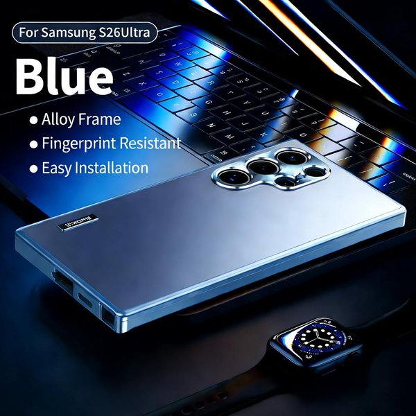 Luksusowe Etui Do Samsung Galaxy S26 S25 S24 S23 S22 S21 Ultra Metalowe Magnetyczne PełNa Ochrona Obiektywu Aparatu Stop Aluminium Ultra-Cienkie Pokrowiec For Samsung S26 Ultra-image
