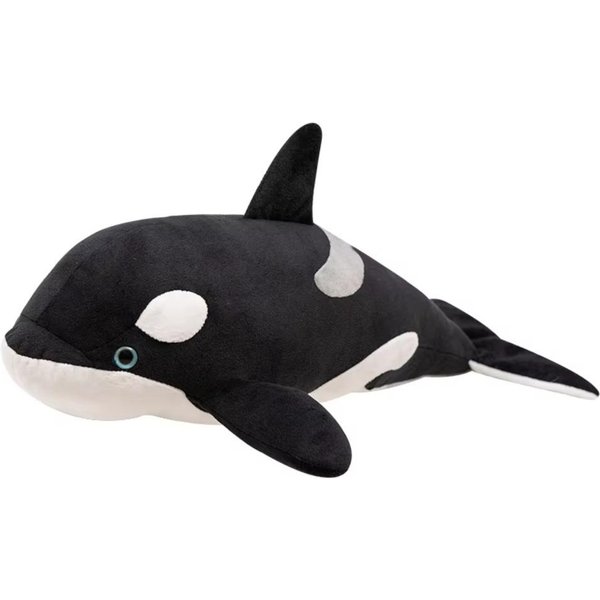Dibujos Animados De Animales MuñEcos Simulados De Orca AlgodóN PP TiburóN Blanco Divertido Juguetes De Peluche ColeccióN 40Cm Animales Peluche Almohada-image