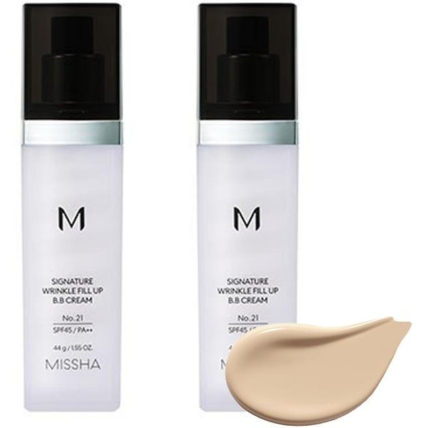 Missha Signature Krem BB WypełNiająCy Zmarszczki SPF45/PA++, 2 Kolory, 44G (7 Opcji) #21 X 2PCS-image