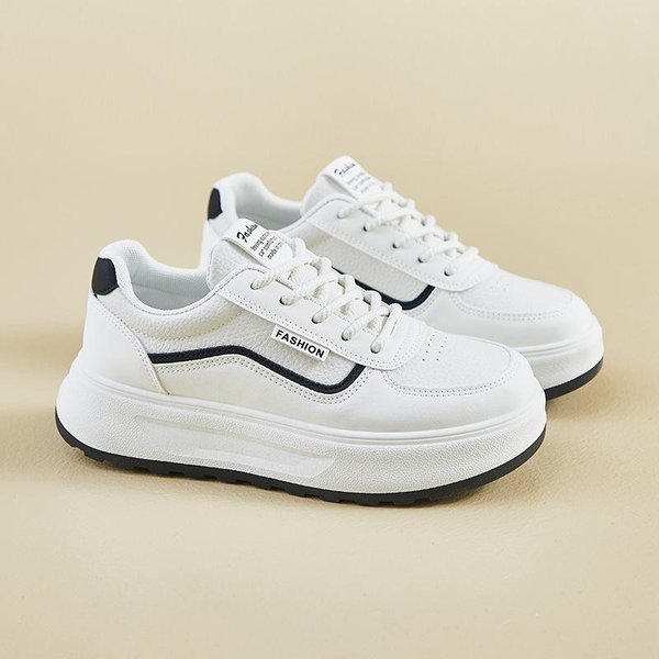 Zapatos Blancos De Primavera Nuevo Estilo De Zapatos Deportivos Casuales De Plataforma Alta Para Estudiantes 40 White-image
