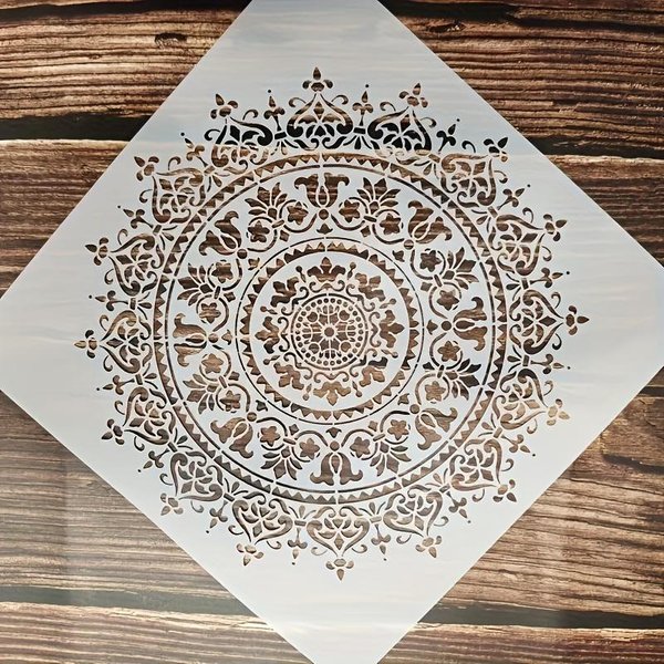 Plantillas Grandes Mandala Vintage Patrones Florales Y GeoméTricos Intrincados Plantillas Para Estarcir Para Arte De Pared DIY ArtesaníA Textil Plantillas De Pintura Reutilizables-image
