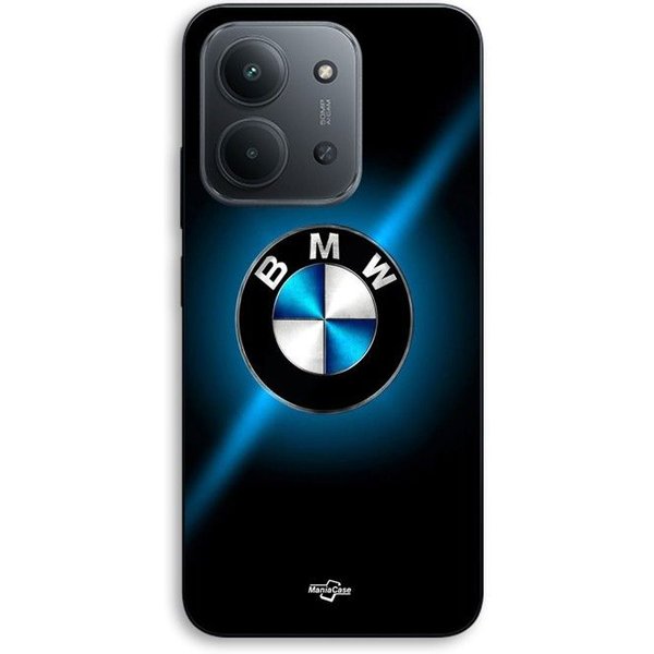 Funda Para Xiaomi Redmi 15C 5G Logo BMW Negro Y Azul Brillante Maniacase Negro-image