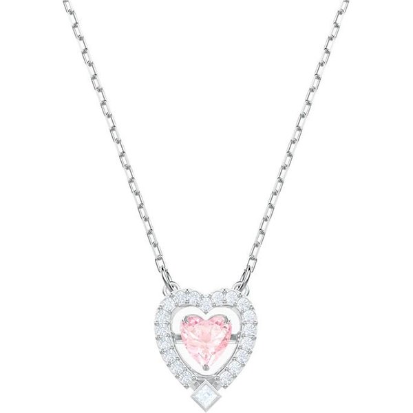 Collar Colgante CorazóN Sparkling Dance De Swarovski Para Mujer 5465284 Box+Shopping Bag White-image
